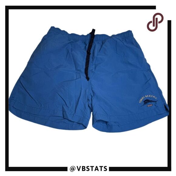 Tommy Bahama Relax Men's Drawstring Lined Swim trunk Board Shorts Blue Medium - Picture 1 of 5